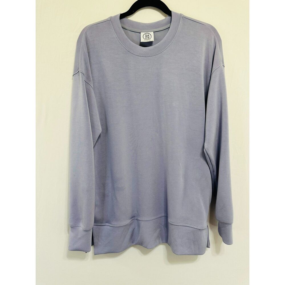 SAGE Collective Women's Long Sleeve Super Soft Tunic Top with Pockets Size M